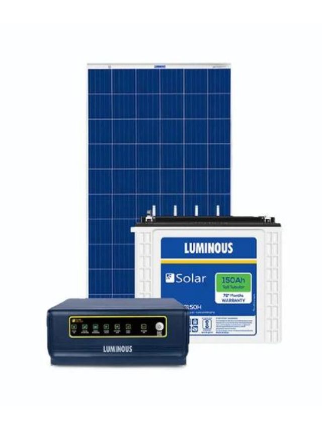 Luminous 1kw Solar System Lagwane Ka Kharch